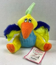 Plush Terry Pteroctyl 7" Stuffins Lumpy's Bean Bag Gang with tag 1997 CLEAN #21C