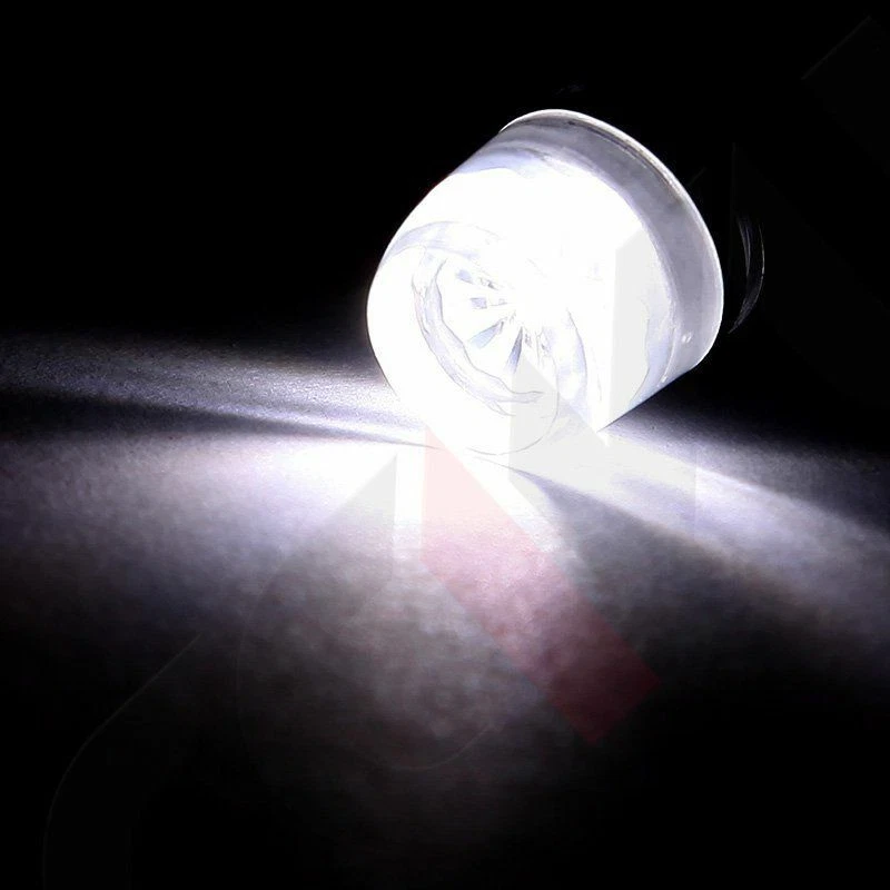 2x White T10 Wedge Samsung 1W LED Bulbs License Plate Instrument Cluster Lights - Image 3 of 4