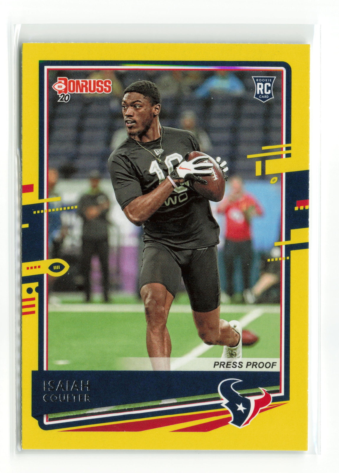 Isaiah Coulter Panini Donruss #282 Yellow Press Proof