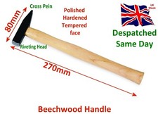 Riveting Hammers Square Head 80mm Wooden Handle Multi use Durable