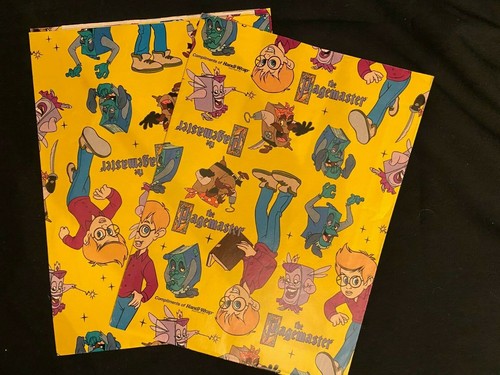 VINTAGE 1994 THE PAGEMASTER GIFT WRAP WRAPPING PAPER HANDI-WRAP GIVEAWAY - Picture 2 of 2