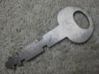 Vintage flat steel F-S double sided skelton key — photo 1