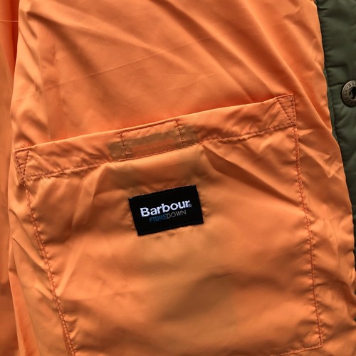 Barbour Coat Extra Small Olive Green Mens Baffle Liddesdale Puffer Parka Jacket - Picture 9 of 18