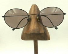 Vintage Calvin Klein 590 Black Metal Oval Sunglasses Japan FRAMES ONLY