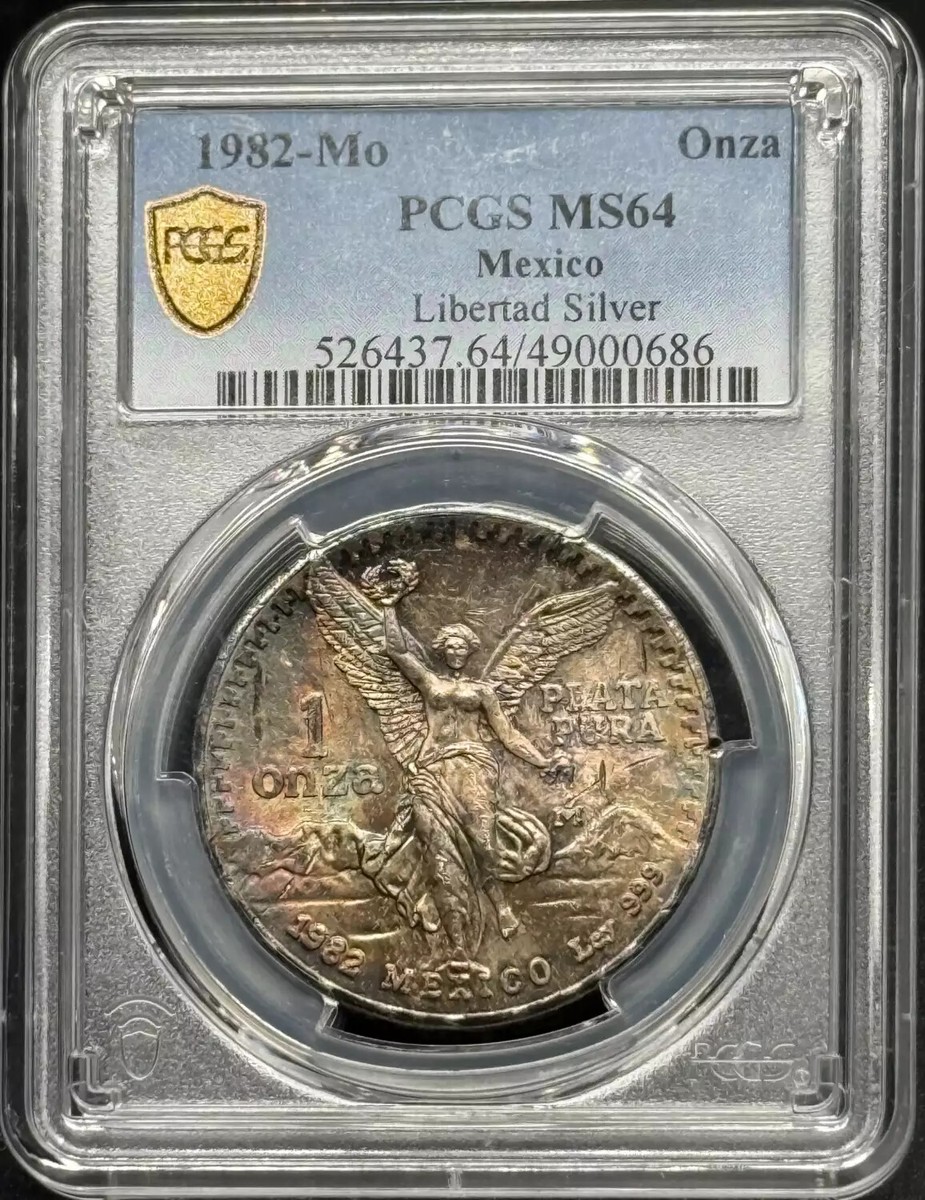 1982 Mo Libertad PCGS MS-64 Rainbow Toning | eBay