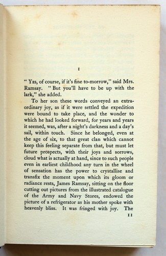 1927 - 1928 To The Lighthouse Virginia Woolf First Edition 3rd Impr Hogarth HB - Picture 8 of 9