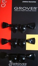 Grover 102-18BCK Rotomatic Tuners 3 3 Black Chrome Finish