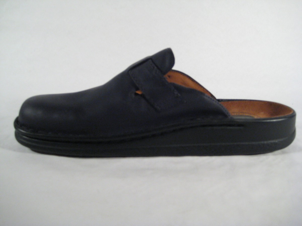 Helx Pantoletten Clog Aus Echtem Leder, Leder-/Textl-Futter