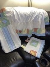 KidsLine Barn Yard Diaper Stacker ,Curtain And Dust Ruffle