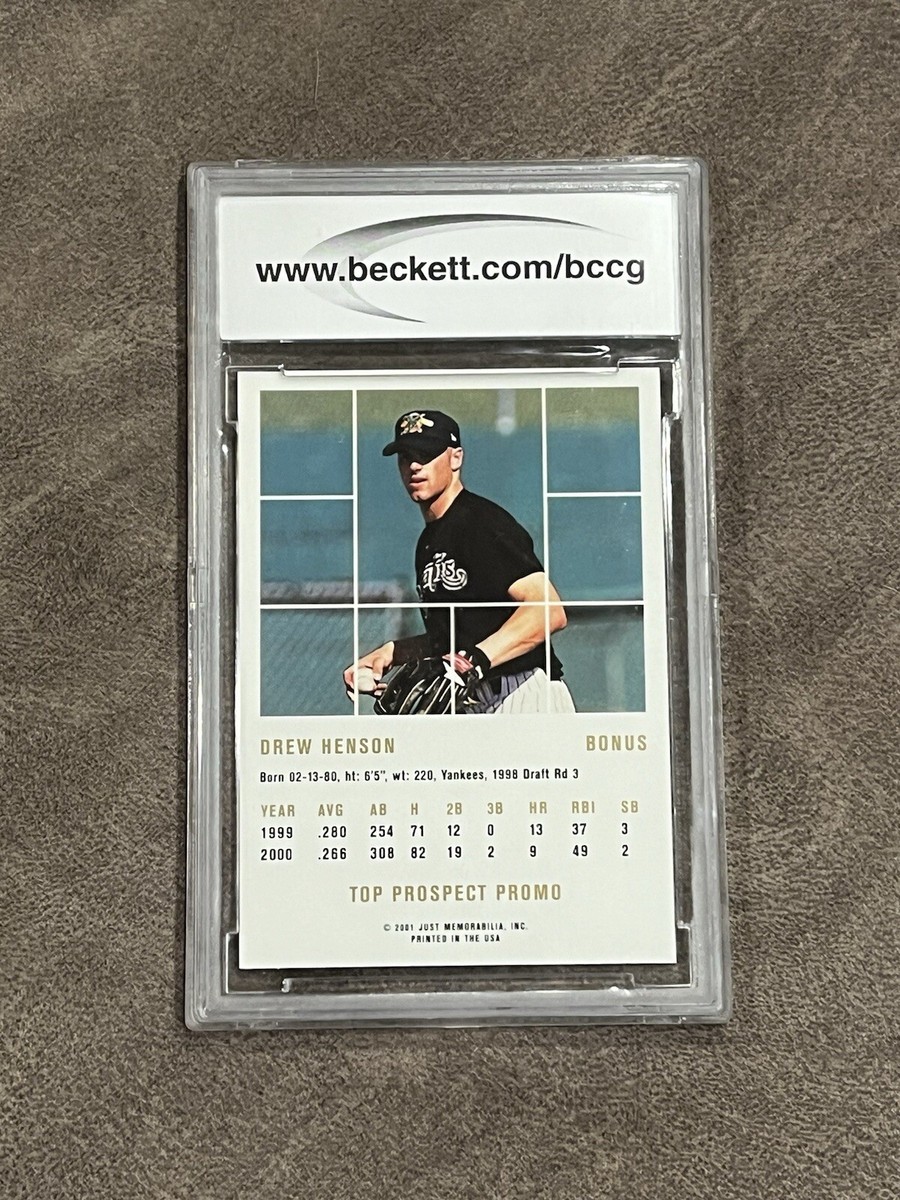 2001 Just 2K1 Drew Henson Top Prospect Promos Bonus BCCG 10 GEM