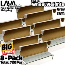 6 Box 1 oz Grey Wheel Weights Stick-on Adhesive Tape Total 720 Pcs Lead-Free