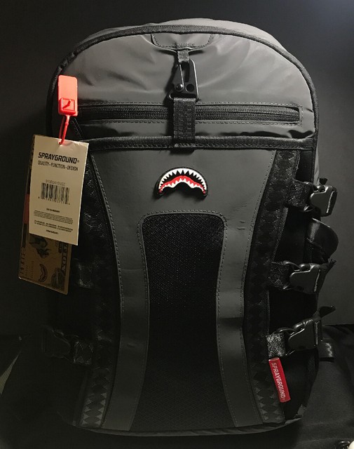 Sprayground Nomad Black Backpack IUCN Water