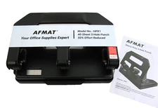 AFMAT 3 Hole Puncher Heavy Duty 40-Sheet Three Hole Punch 50% Reduced Effort