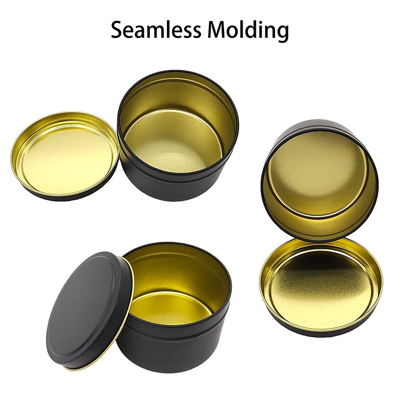 Candle Tins, 24 Piece, 4 Metal Candle Containers for Making Candles