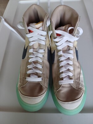 Nike Blazer Mid '77 GS Move To Zero Cream Glacier Ice 5.5 YTH WMN 7 Mint Sole