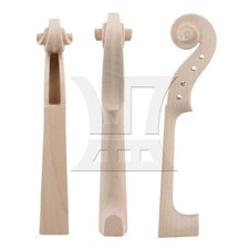Wood Color European Maple Violin Head Neck 4/4 With Light Repair