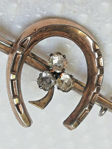 Broche Ancienne En Argent Sterling Calèche/charrette Avec Turquoise - Bijou Vintage #D2