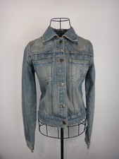 Iceberg Ice Jeans Denim Jacket Womens Xs Vintage Bikercore Classicore Retro Y2k