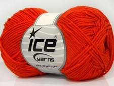8-Skein Lot Lorena Bamboo Yarn fine summer 8x50g Orange