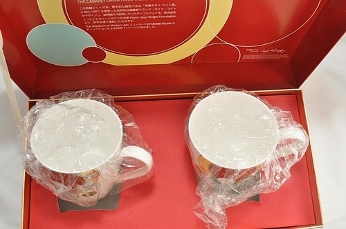 FRANK LLOYD WRIGHT DESIGN TABLEWEARE Mug Tea Coffee NORITAKE Pair Limited box - Picture 5 of 8