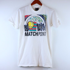 Vintage Roche Match Point Tennis Shirt Sports Single Stitch 90s Men's Medium