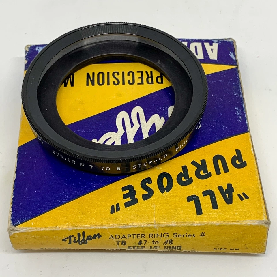 Adaptateur Bague TIFFEN Step-Up Series 7 to 8 pour Objectifs Photo/Video + BOITE - Photo 1/2