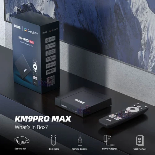 MECOOL KM9 PRO MAX 2GB 32GB 4K Google TV Smart Android 12 TV Box Media Player BT