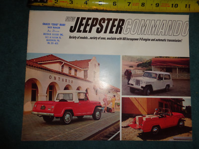 1966 JEEPSTER COMMANDO SALES BROCHURE / ORIGINAL DEALERSHIP CATALOG