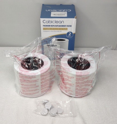 Cabiclean Pair H13 True HEPA Replacement Filters Compare w/Core Mini-RF