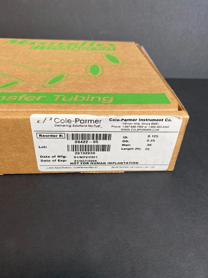 Cole-Parmer Tubing PVC 1/8 in. ID x 1/4 in. OD 25 ft of Tubing - Image 3 of 4