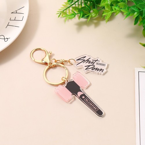 Kpop Stray Kids BP Bpink Lightstick Shape Acrylic Key Chain NCT Keyring Holder - Picture 7 of 20