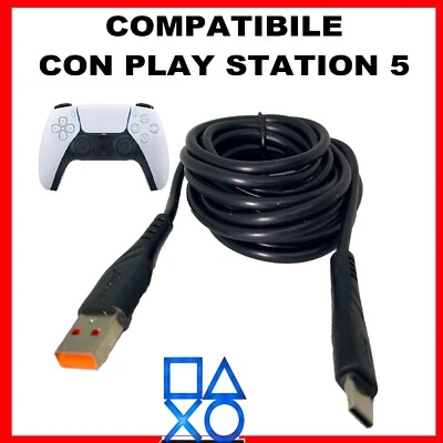 CAVO USB TYPE-C RICARICA CONTROLLER PER PS5 PLAYSTATION 5 NINTENDO SWITCH XBOX