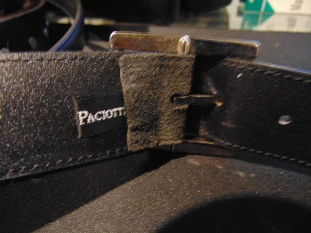 DISEÑADOR ITALIANO "CESARE PACIOTT" CINTURÓN DE CUERO NUEVO, HECHO EN ITALIA. Foto 3 de 4