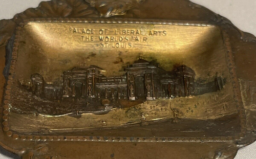 1904 ST LOUIS WORLD'S FAIR METAL TRAY SOUVENIR PALACE OF LIBERAL ARTS 4.75 in - Picture 3 of 15