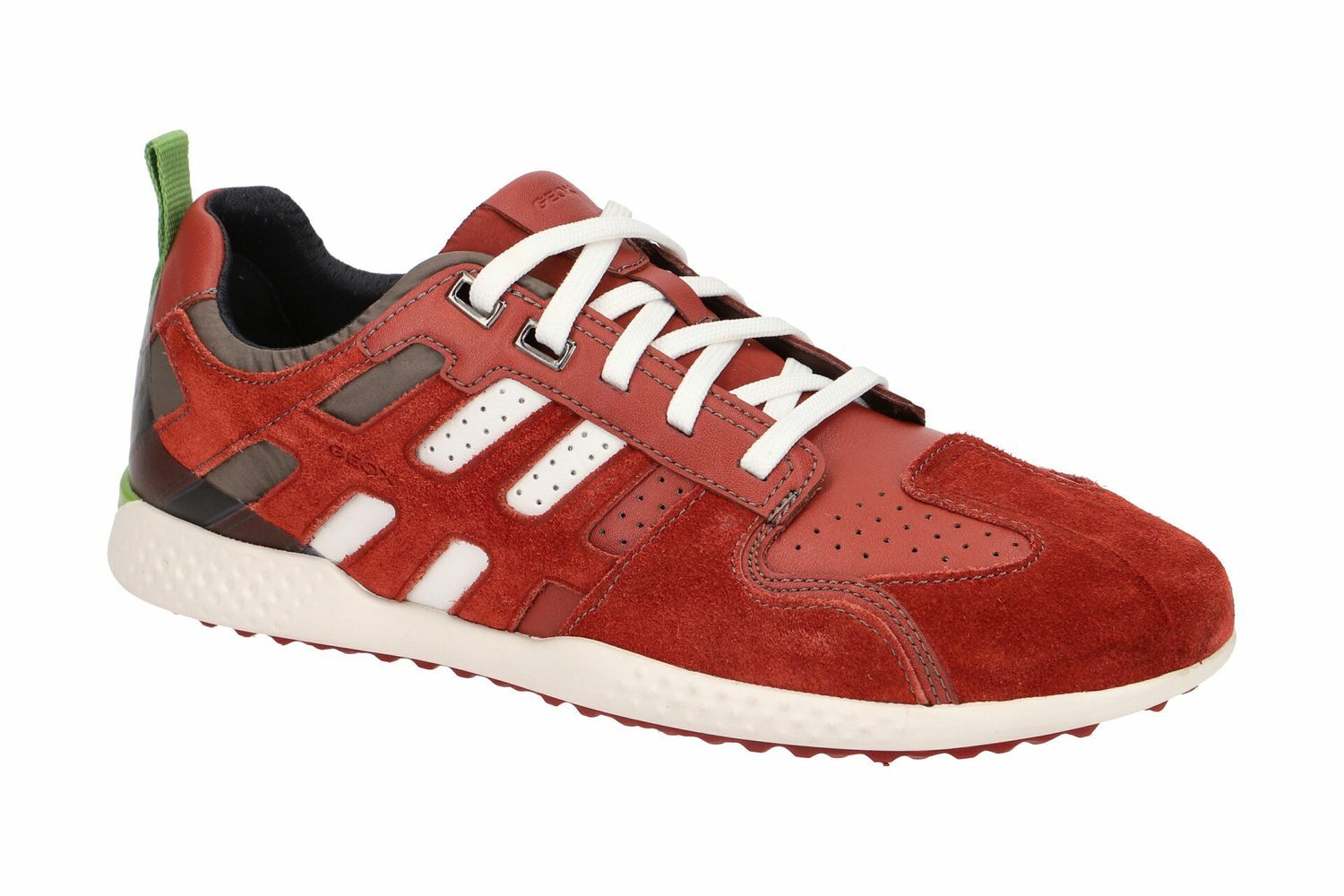 Geox Respira Sports Snake 2 Men\u0026#039;s Sneakers Low Shoes U948DA Cigar Red  Sale | eBay