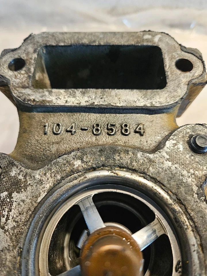 CAT 3406E 14.6L Caterpillar Diesel Engine Thermostat Housing 1048584 OEM - Image 4 of 4