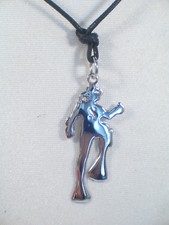 Ciondolo SUB in ORO Bianco 750 (18 Kt)  - pendente sommozzatore con girocollo -