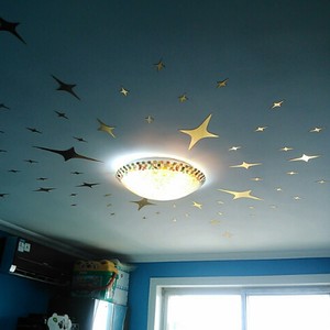 39 48 68 Pcs Stars Sky Mirror Sticker Wall Ceiling Room Decal