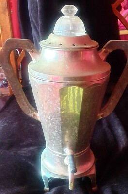 Vintage elektrische Samowar Tee Kaffee Urne/Kanne Kaffeemaschine - fehlender Stecker benötigt TLC