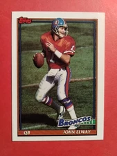 1991 Topps - John Elway #554 Denver Broncos 