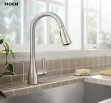 MOEN Doherty 87260SRS Single Handle Pull-Down Sprayer Kitchen Faucet Stainless