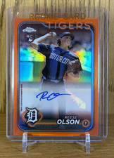 REESE OLSON 2024 Topps Chrome Update Rookie Autograph Orange /25