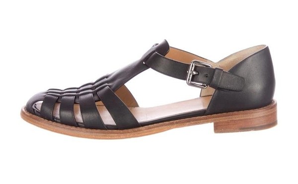 Women Church'S Sandals Brown Leather 37.5