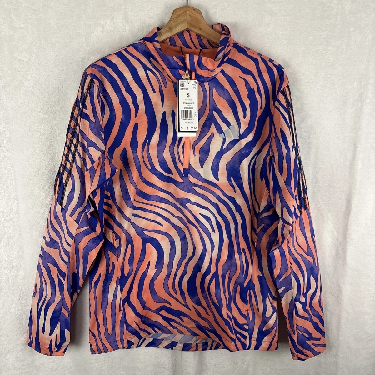 Adidas Break The Norm Men's 1/2 Zip Running Carrera Jacket HR3260