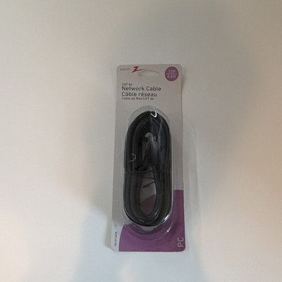 Zenith Cat 6e Ethernet Patch Cable RJ-45 to RJ-45 15 ft Black PN10156EB