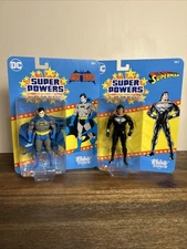 McFarlane Toys DC Super Powers Batman Unmasked CHASE & Superman Black Suit CHASE