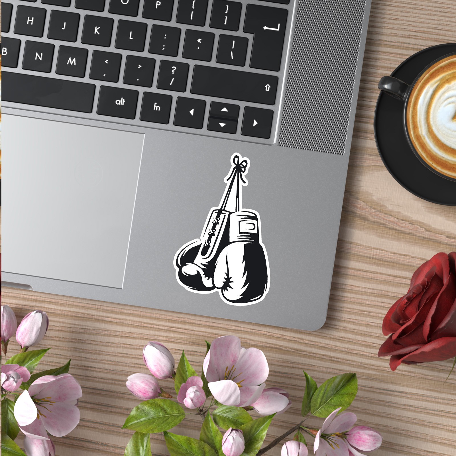 Boxing Gloves - Vinyl Decal Sticker - Car Window Laptop - ebn11995