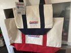COSTCO CANVAS TOTE BAG LARGE and MINI SET of 2 BRAND NEW With Tag