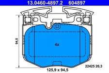 ATE BREMSBEL�GE + WARNKONTAKT VORNE f�r BMW X3 G01 G01 F97 G08 X4 G02 F98