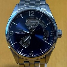 Hamilton Jazzmaster Open Heart 42mm Automatic Men's Watch Navy Blue Used